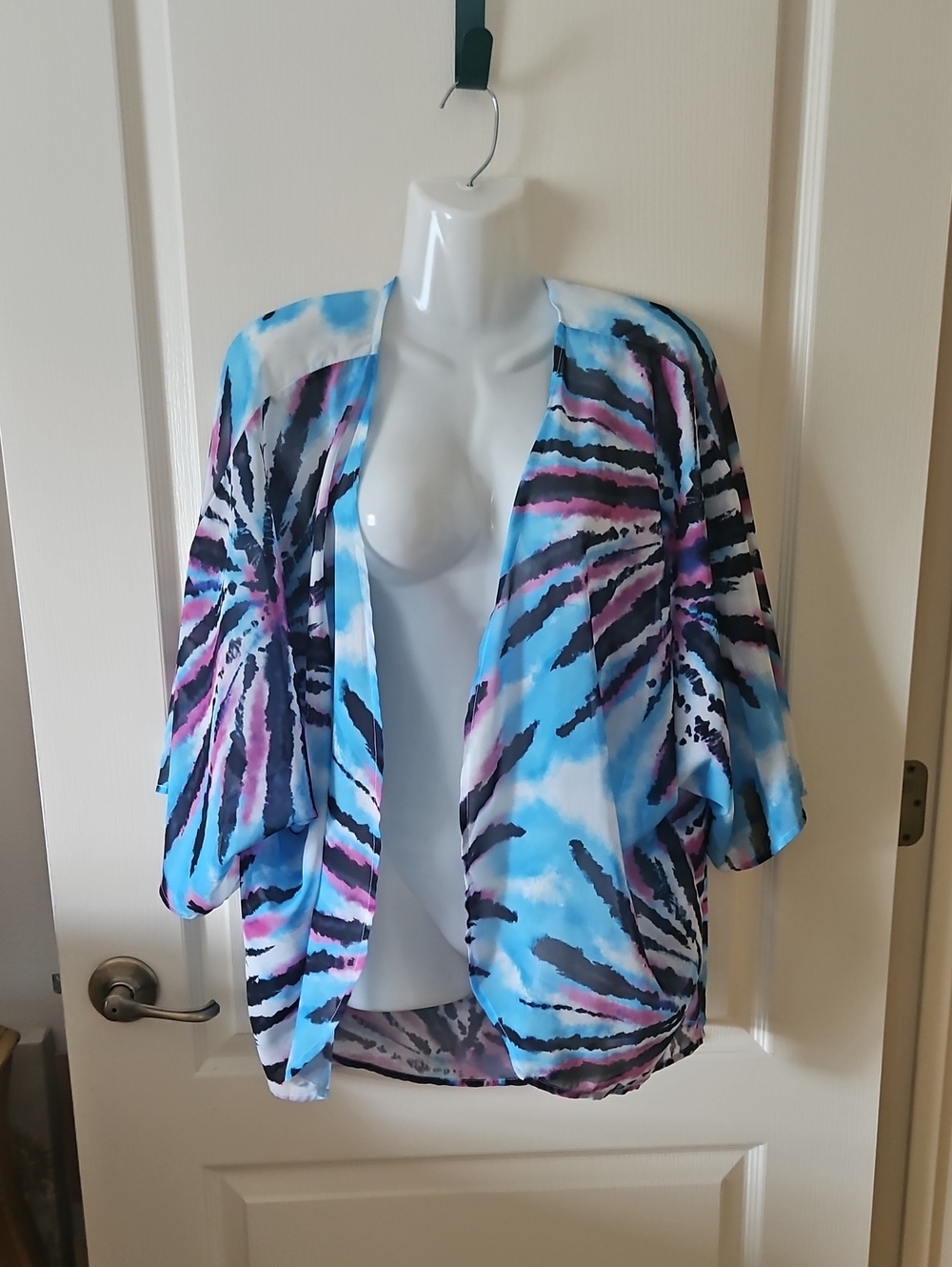 Open Cover Up Sheet Colorful Blue Purple Black Size Med